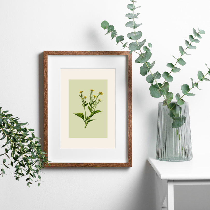 Pastel Green Yellow Flowers Wall Art PRINTABLE ART, Botanical Wall Art, Danish Pastel, Boho Decor, Beige Wall Art, Artworks Flowers, Modern Organic Home Decor - AlloFlare