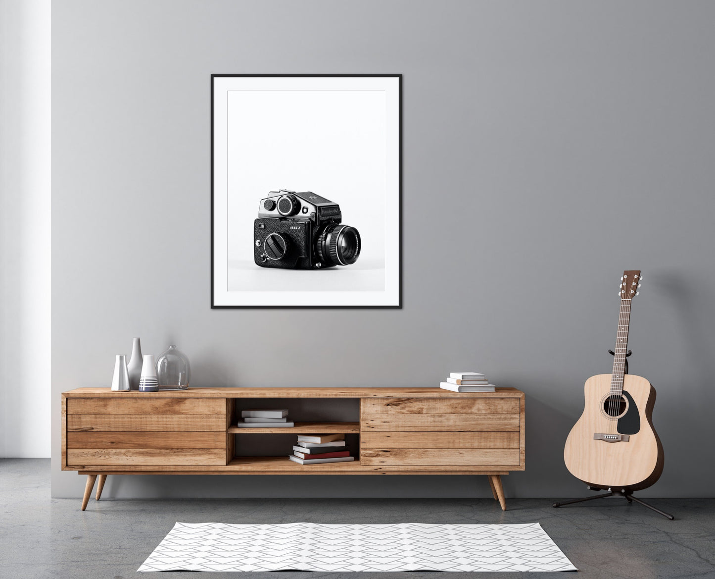 Black and white grunge posters set of 2 INSTANT DOWNLOAD, indie room décor, concert poster, black and white wall decor, guitar poster