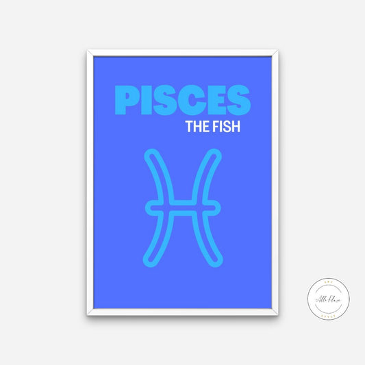 Astrology Poster Pisces, Pisces Wall Art Zodiac Poster PRINTABLE ART, Astrology Zodiac Gifts, Pisces Poster, Astrology decor, astrology signs | Posters, Prints, & Visual Artwork | 70s hippie decor, abstract boho wall art, aesthetic hippie room decor, art for bedroom, art ideas for bedroom walls, art printables, astrology art print, astrology png, bathroom wall art printables, beach art for wall, beach canvas art, beach wall art, beach wall decor, beachy wall decor, bedroom art, bedroom decor hippie, bedroom