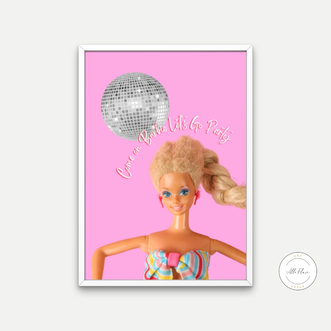 Sold Set Of 6 Barbie Poster, Y2K Inspired Prints