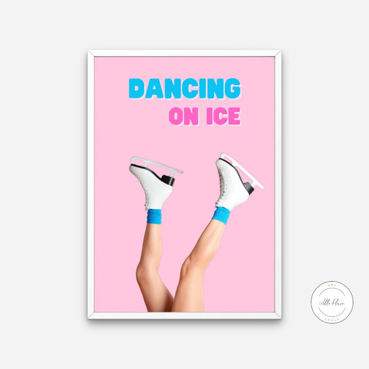 Dancing on Ice Ice Skating Poster DIGITAL DOWNLOAD ART PRINTS, one piece poster, Pink Preppy Wall Artdecor, Dorm Room Decor, Sports Academia aesthetic | Posters, Prints, & Visual Artwork | art for bedroom, art ideas for bedroom walls, art printables, athlete poster, bathroom sports decor, bathroom wall art printables, bedroom art, bedroom pictures, bedroom wall art, bedroom wall art ideas, bedroom wall painting, buy digital art prints online, buy digital prints online, canvas wall art for living room, colle