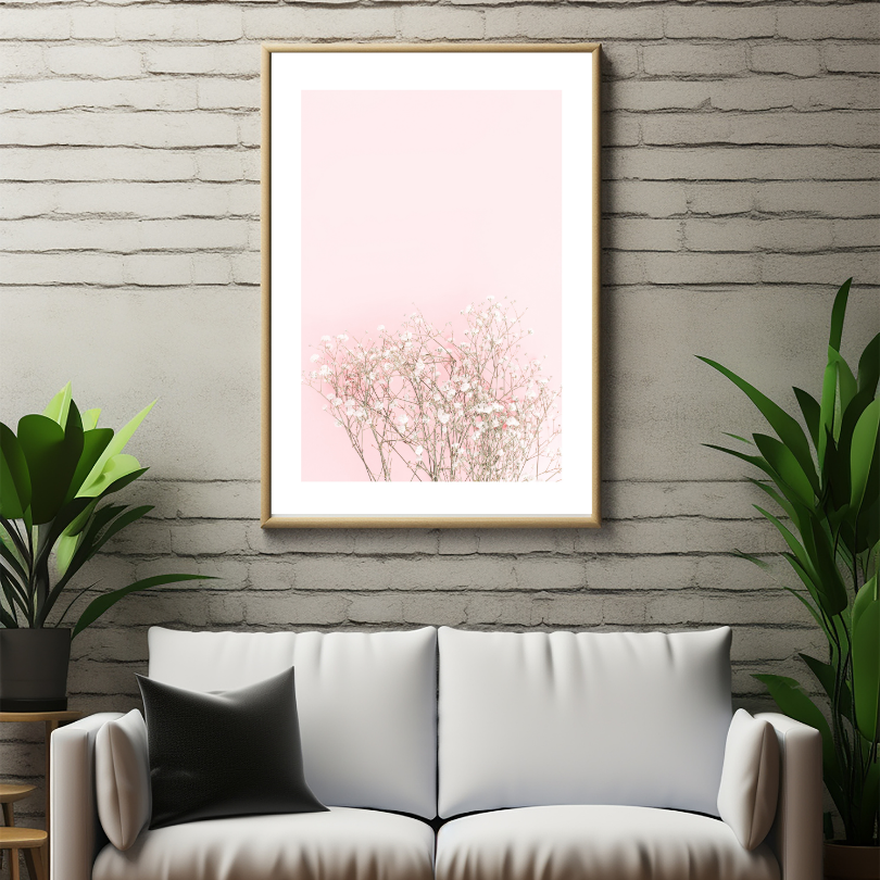 Pastel Pink White Flowers Poster PRINTABLE WALL ART, Flower Wall Decor, Shabby Chic Decor, Danish Pastel, Botanical Wall Art, Floral Poster - AlloFlare