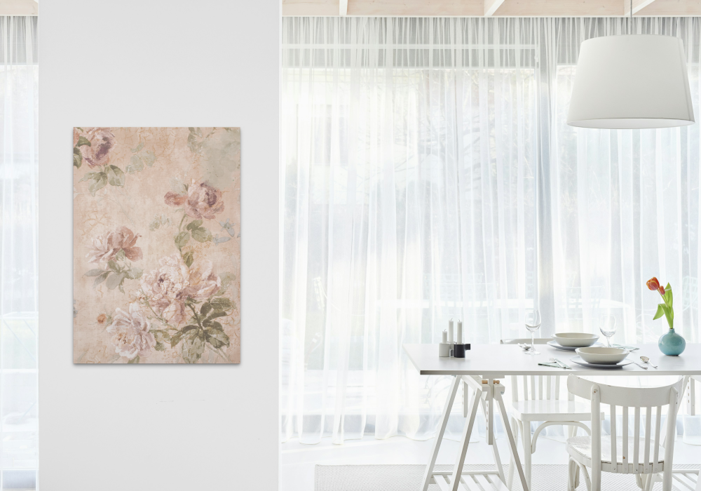 Beige Vintage Flowers Wall Art INSTANT DOWNLOAD Art Print, Painting Still Life In Watercolor, Vintage Floral Wall Art, Neutral Wall Decor - AlloFlare