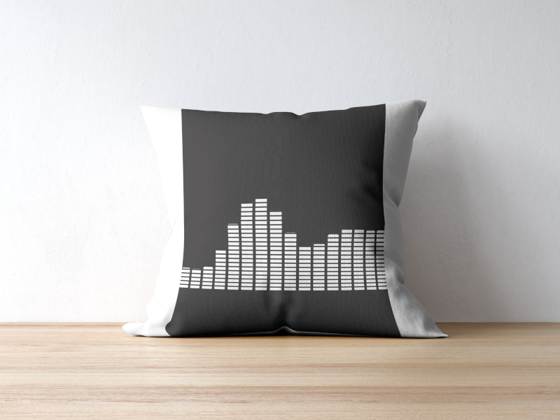 Black And White Waveform Print PRINTABLE ART, Alternative Wall Art, Audiowave, Gift For Music Lovers, Minimalist Wall Art, Black And White Print - AlloFlare