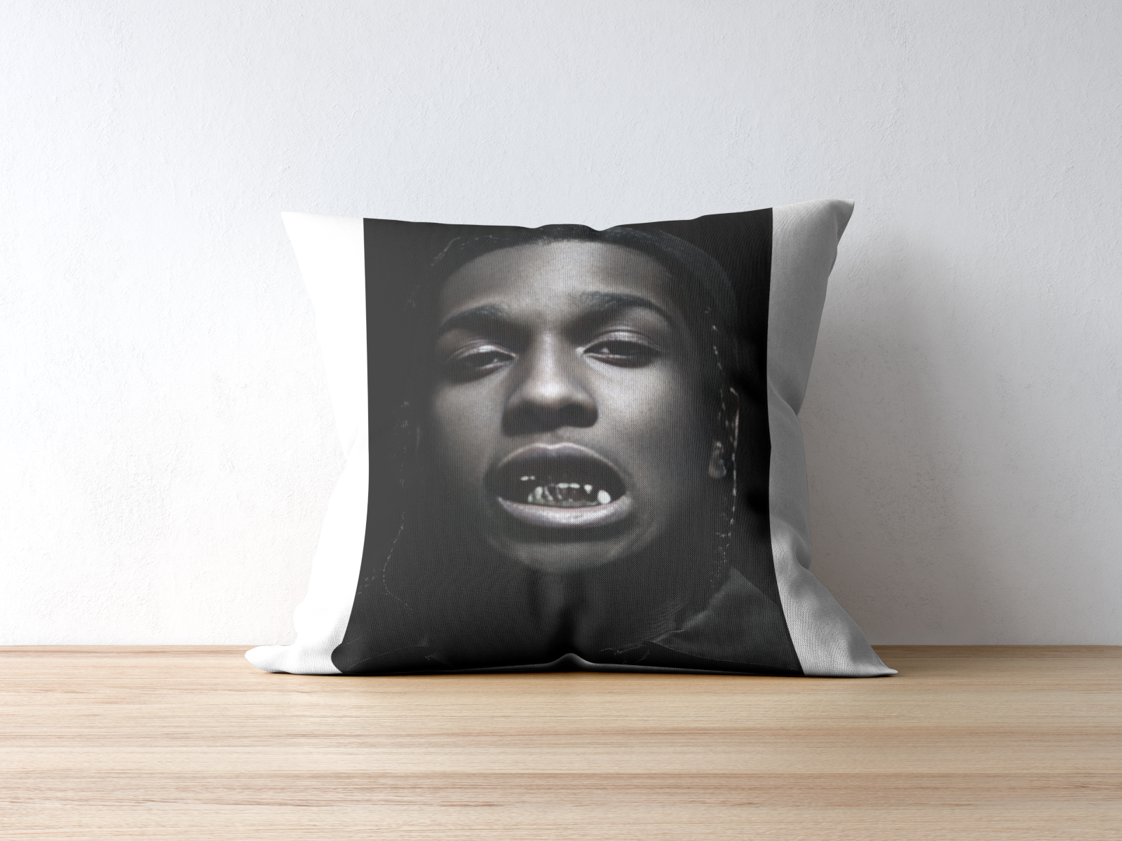 Black And White ASAP Rocky Poster Grill PRINTABLE WALL ART, Hypebeast Poster, Urban Street Style Wall Art, Rapper Grillz Teeth Poster - AlloFlare