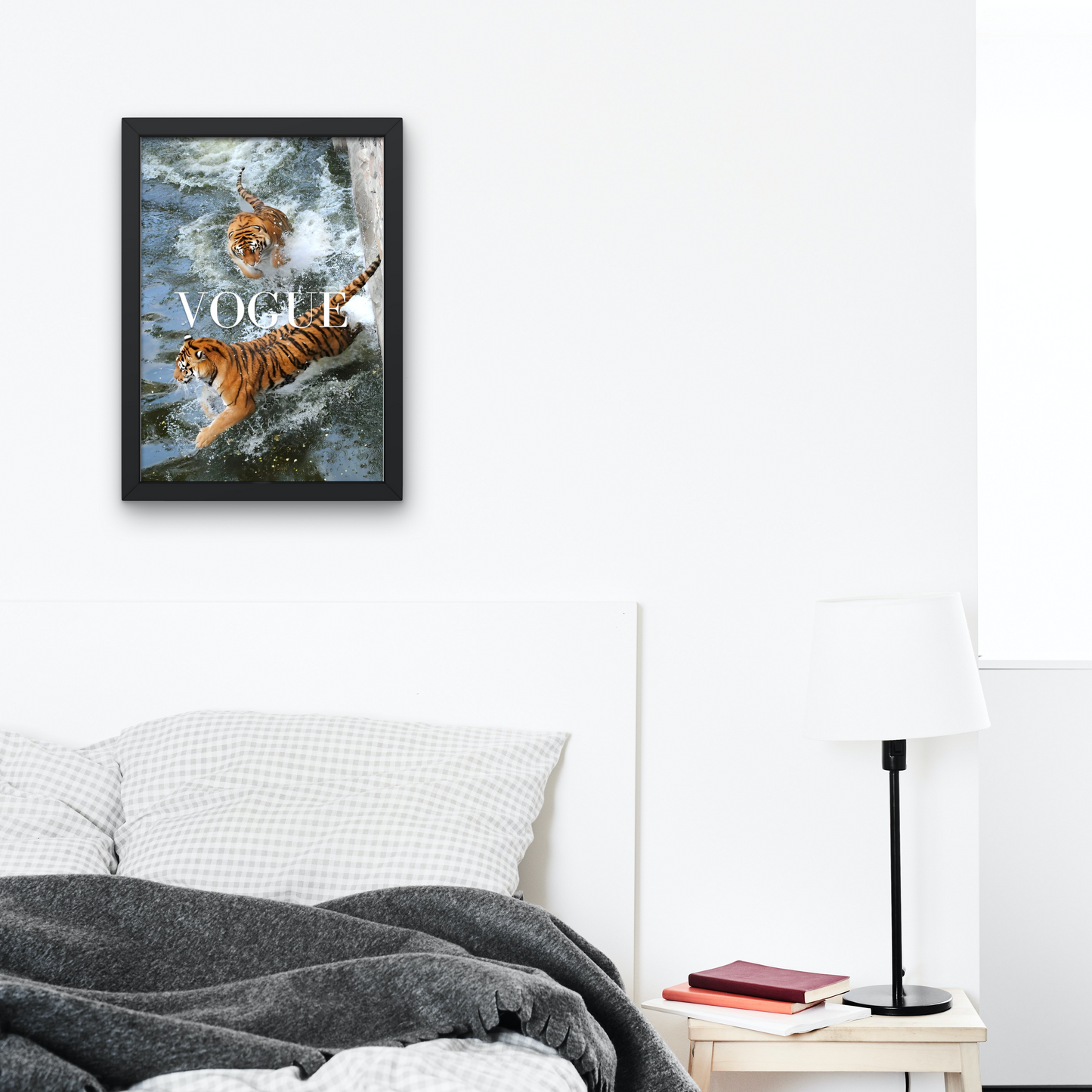 Set of 3 Coastal Vogue Posters PRINTABLE WALL ART, Fashion Posters, Coastal Aesthetics, Fashion Wall Art, Neutral Wall Art, Magazine Posters, Tigers Print