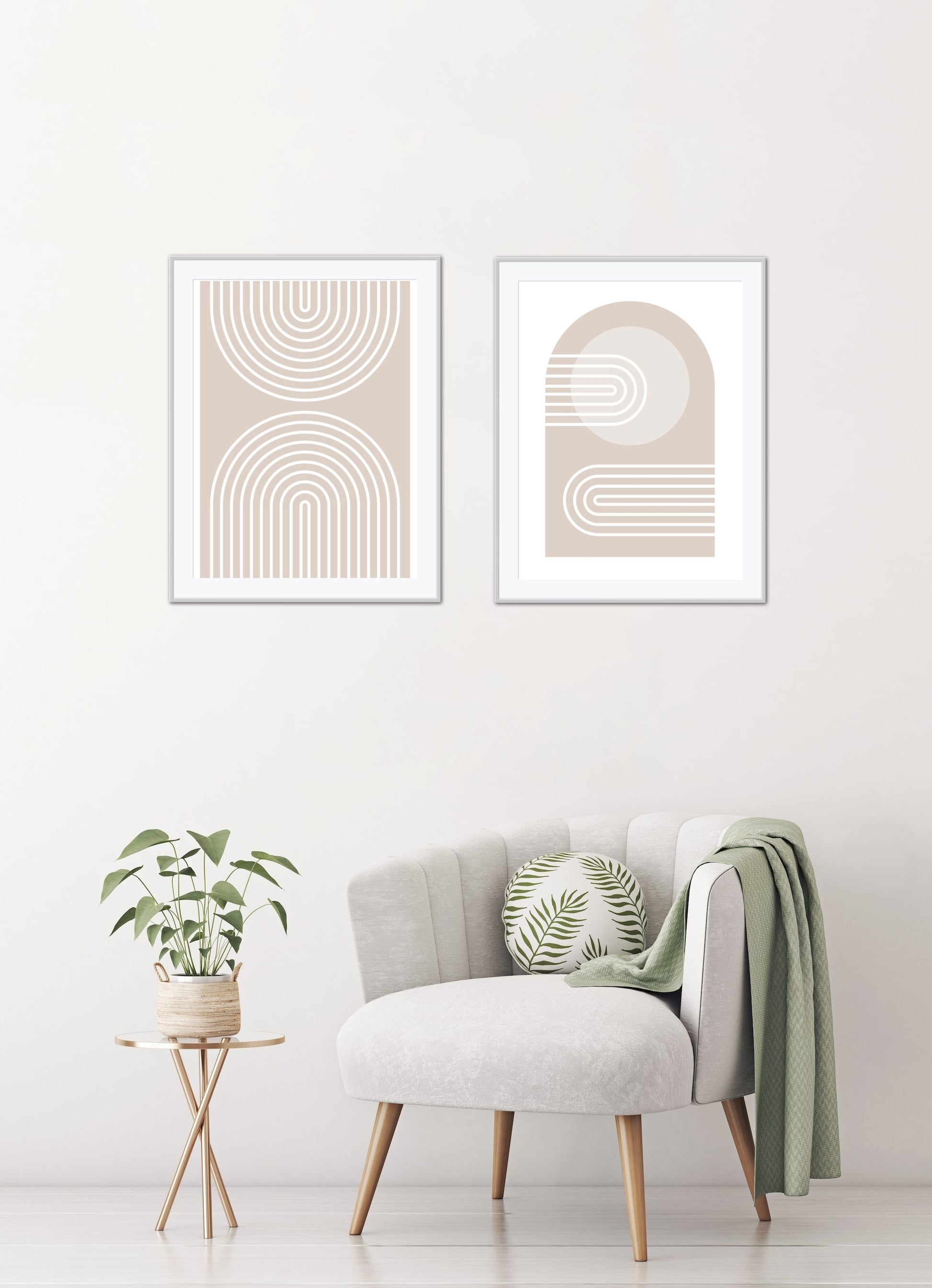 Boho poster set of 4 DIGITAL PRINTS, cream abstract art, neutral minimalistic geometric Wall Art, Beige wall art, Abstract Boho Wall Prints