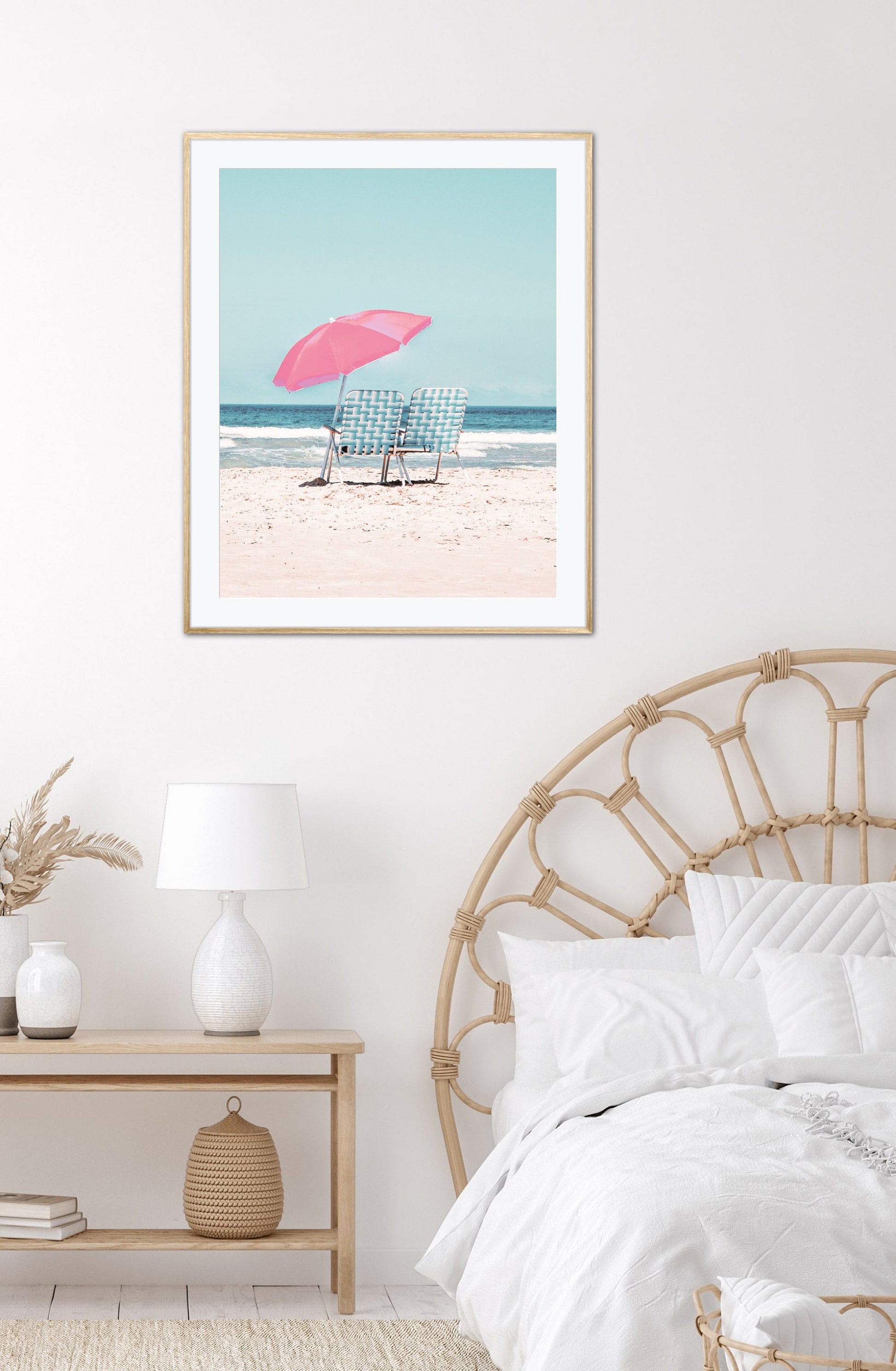 Beach picture set of two DIGITAL PRINT, aerial ocean print, pastel beach print, blue decor, digital download, Coastal print set, surf poster