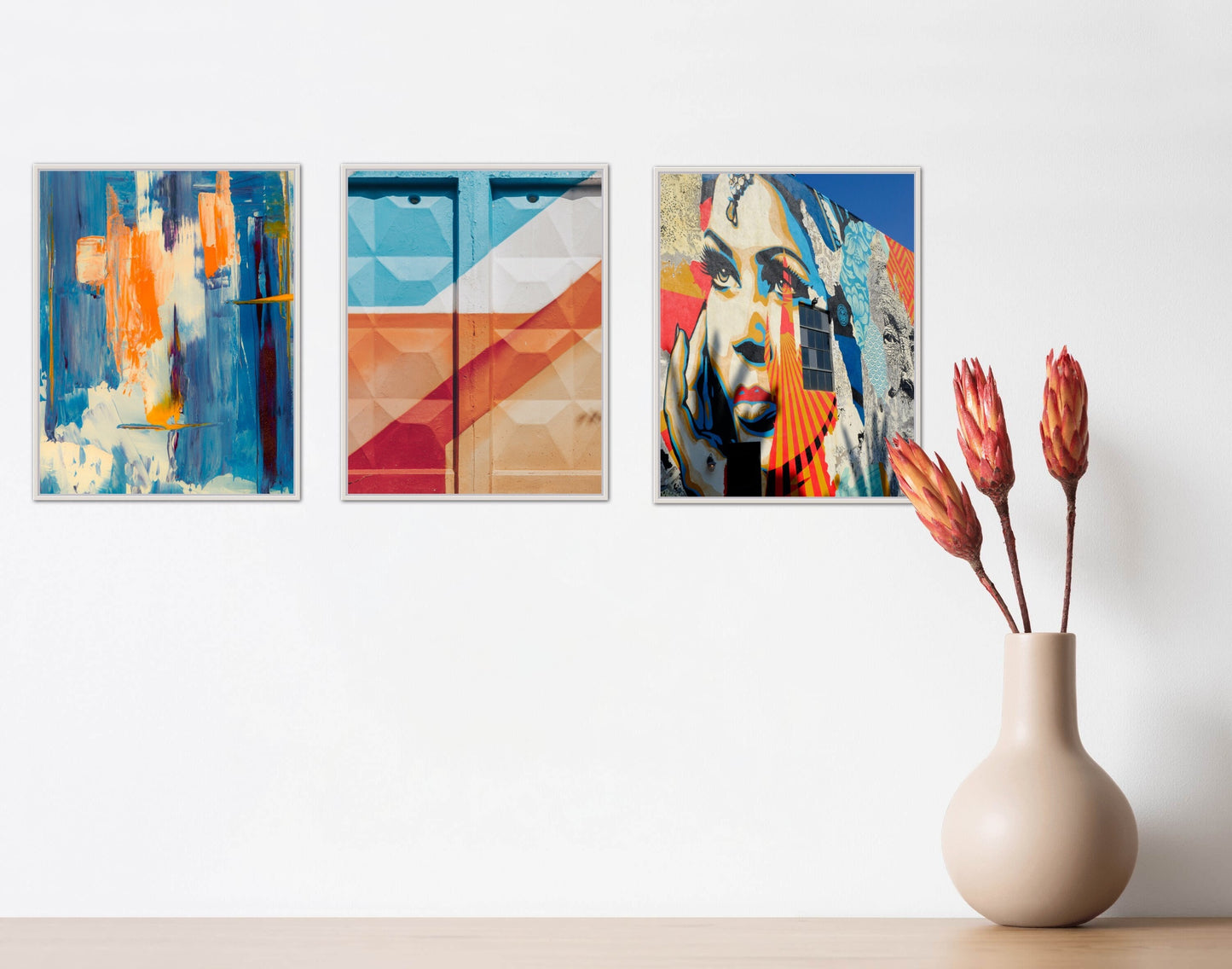 Street art download set of three DIGITAL PRINT, Graffiti street art, Funky wall art, Abstract art prints, Colorful street art painting