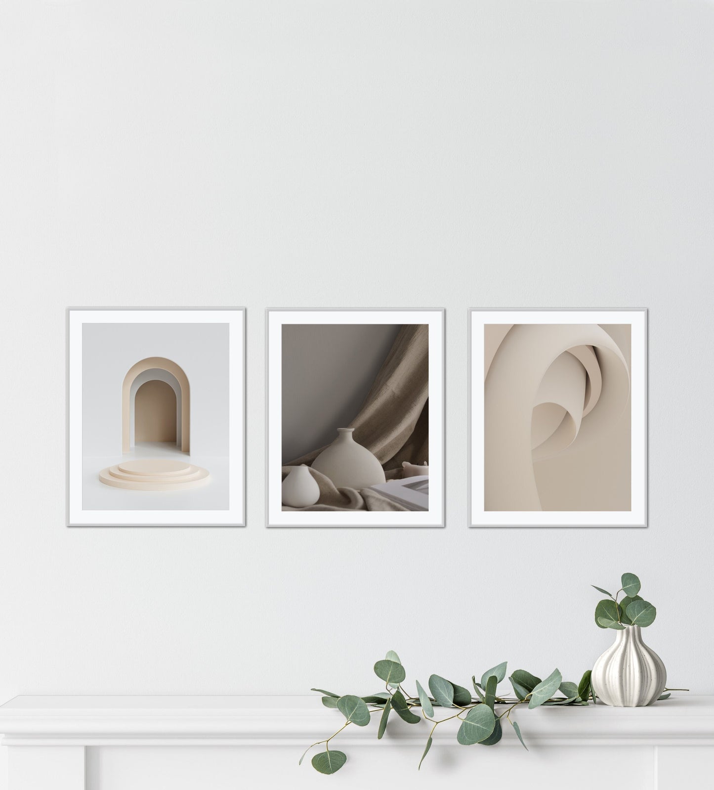 Boho print set of 3 minimalist art work INSTANT DOWNLOAD, boho poster set, geometric wall art set, neutral wall prints, trendy boho