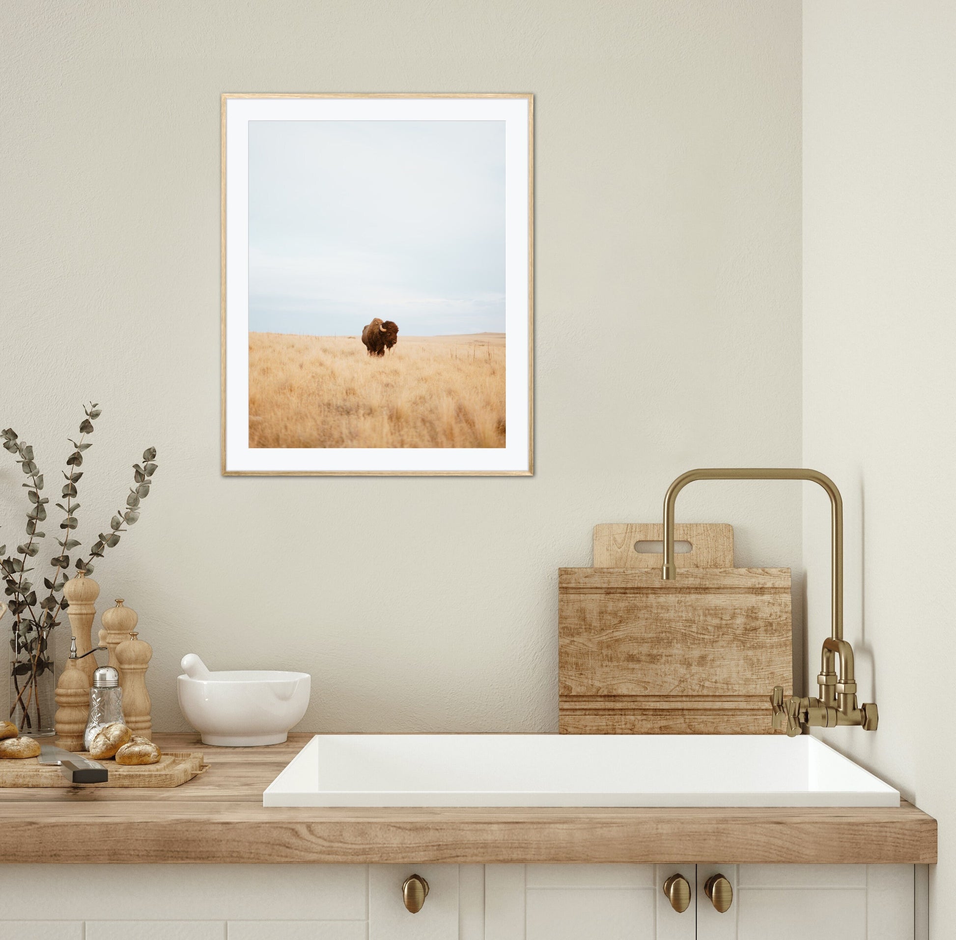 Modern Farmhouse wall decor DIGITAL PRINT, Bison Print, Photography Print, Bison wall art, country style decor, Country Animal Print