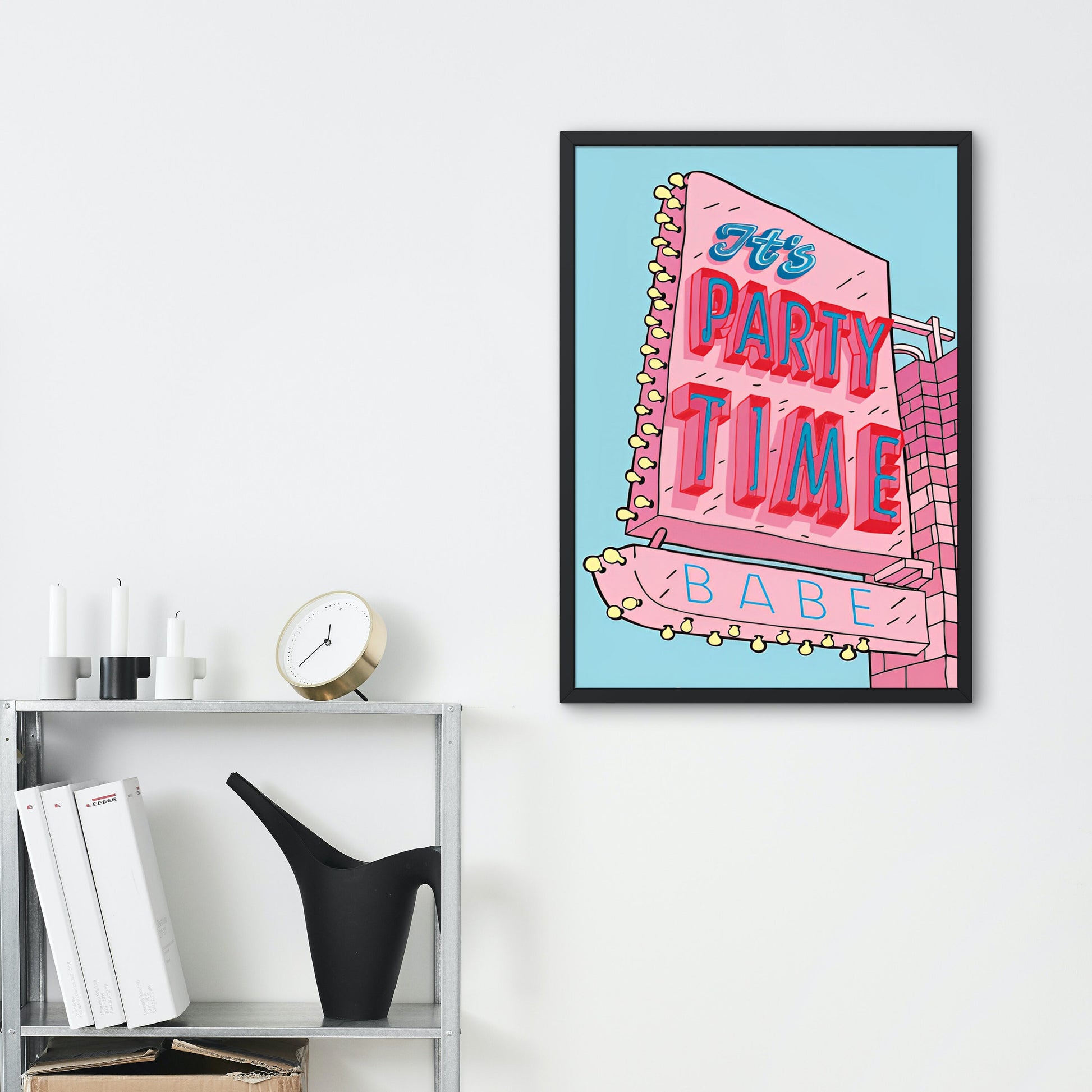 Pink Party DIGITAL ART PRINT, Bachelorette party decor, Preppy decor, Trendy Digital Prints, Academia aesthetic, Bachelorette ideas, Preppy Room