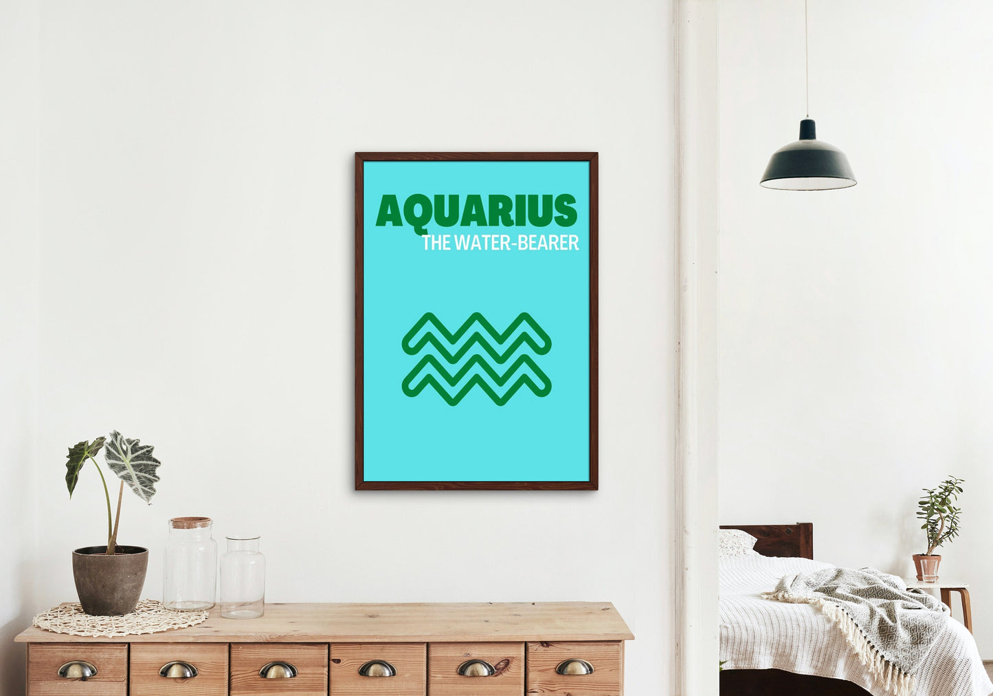 Astrology Poster Aquarius, Aquarius Wall Art Zodiac Poster PRINTABLE, Astrology Art, Astrology Gifts, Zodiac Gifts, Astrology Poster