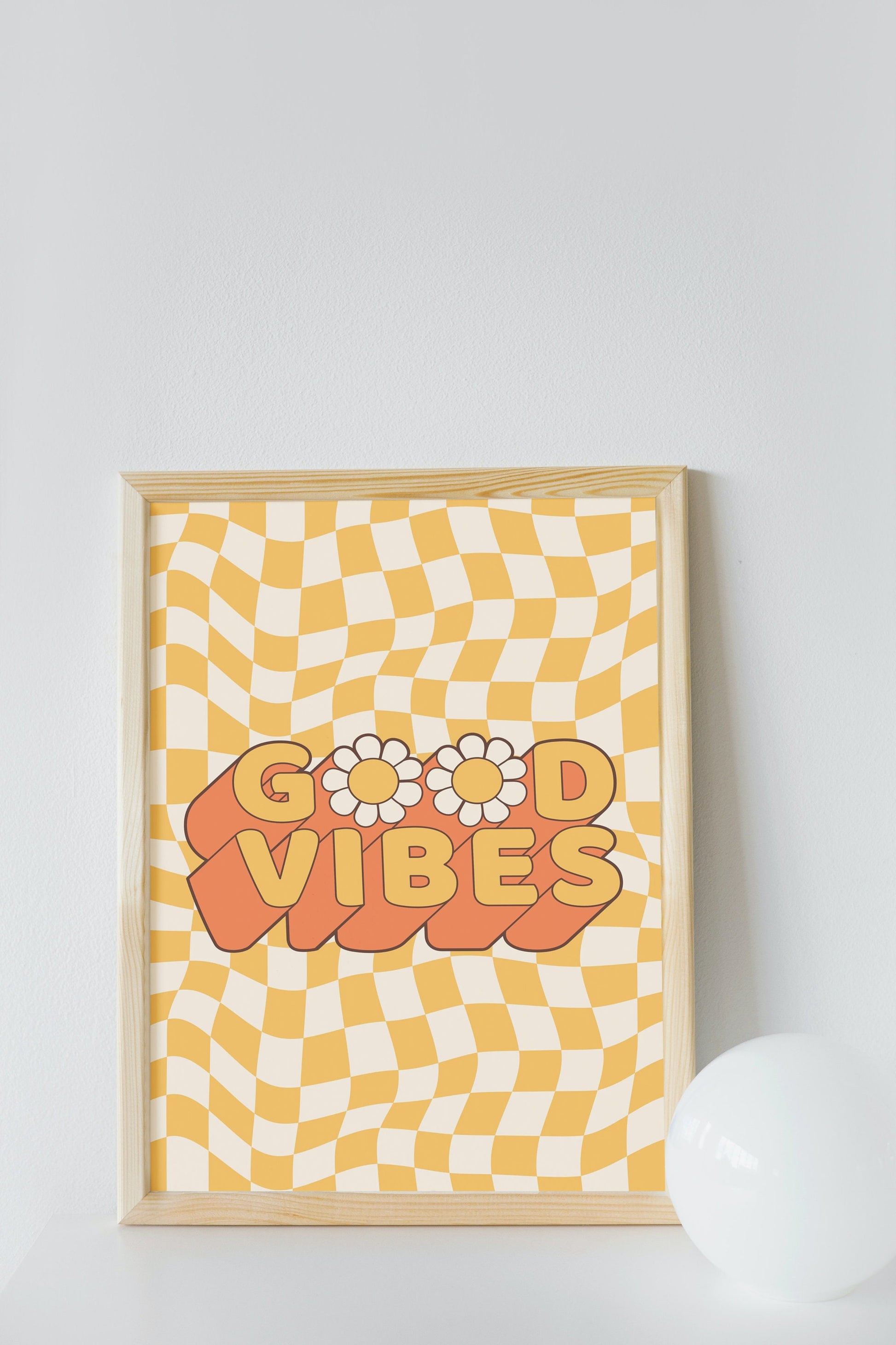 Good Vibes DIGITAL PRINT, Quote printable wall art, Vibrant wall art, Trippy room décor, Motivational wall art, Hippie poster, Retro decor