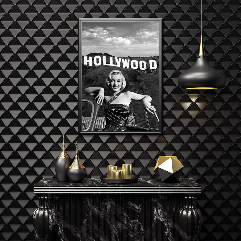 Marilyn Monroe wall art DIGITAL PRINT, Marilyn Monroe Photo, Vintage Black and White photo, Old Hollywood, Glamour Art, Fashion Poster