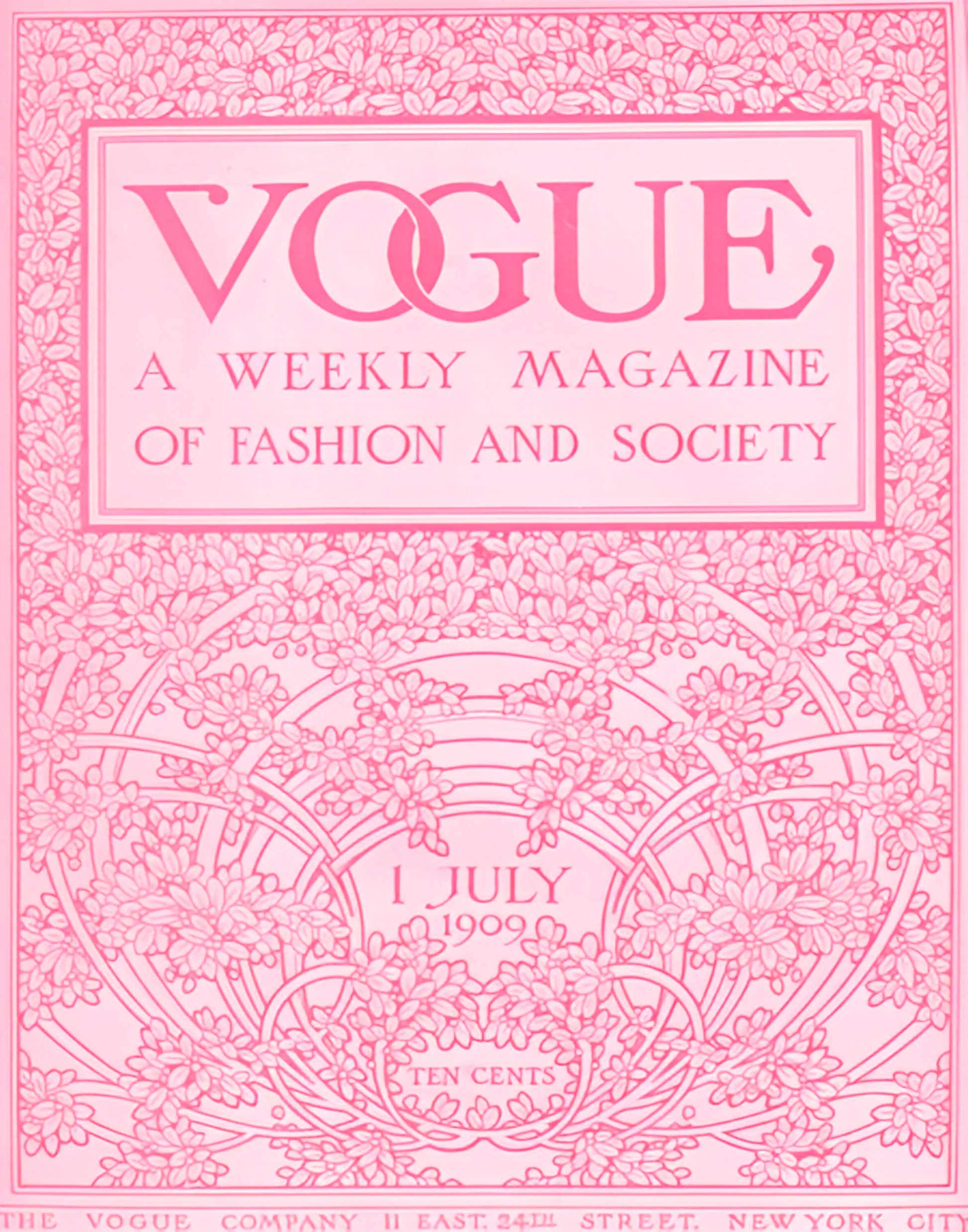 Vogue Luxury Fashion Poster PRINTABLE, Vintage Magazine Art Cover, Vogue Poster, Luxury Fashion Wall Art, Retro Magazine Posters, Pink