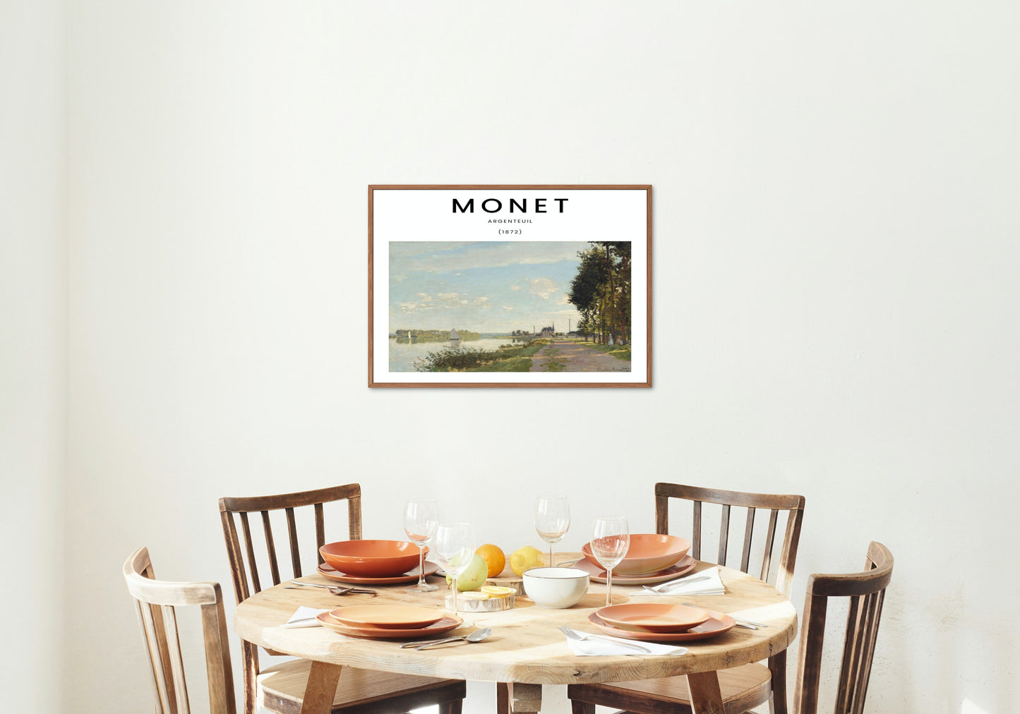 Claude Monet Set of 2 DIGITAL PRINTS, French Cottage, The Beach at Sainte-Adresse, Vintage coastal print set, Monet Exhibition Poster