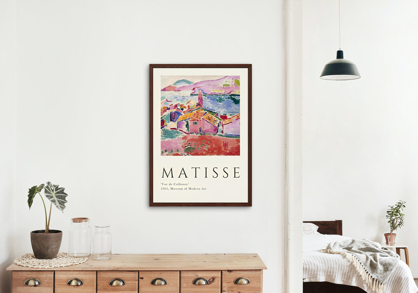 Matisse Set of 2 DIGITAL PRINTS, Museum Poster Prints, Matisse Garden, Landscape at Coulliere, Vintage botanical prints set, Exhibition Wall