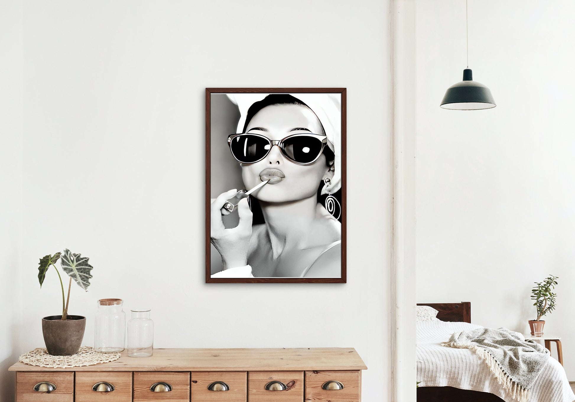 Audrey Hepburn Print INSTANT DOWNLOAD, Black white vintage Print, Glam wall art, Old Hollywood Decor, Fashion Wall Art, Makeup Room Decor