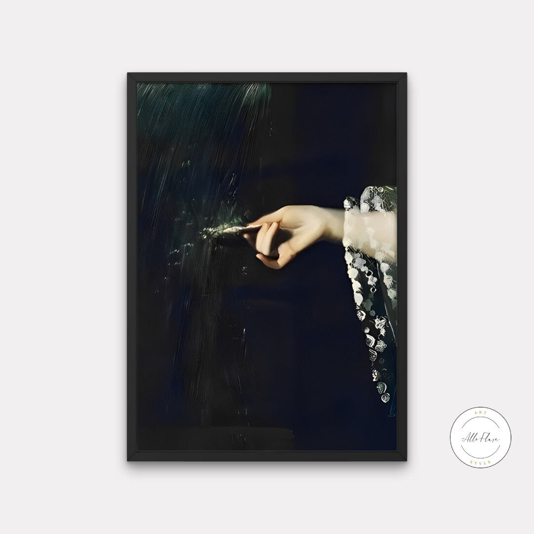 Hand wall art DIGITAL ART PRINT, Victorian artwork, Moody vintage portrait painting, Dark portrait, Dark Academia Decor, Victorian lady print | Posters, Prints, & Visual Artwork | art for bedroom, art ideas for bedroom walls, art printables, Baroque Print, bathroom wall art printables, bathroom wall art vintage, bedroom art, bedroom pictures, bedroom wall art, bedroom wall art ideas, bedroom wall painting, buy digital art prints online, buy digital prints online, canvas wall art for living room, cottagecore