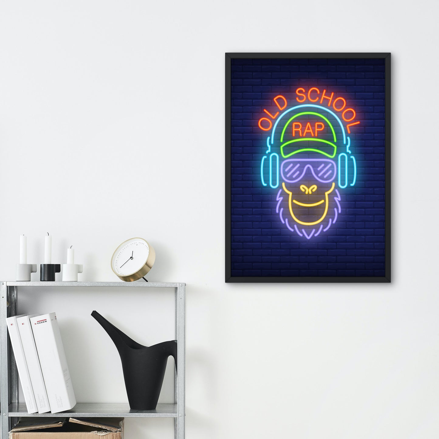 Neon Eclectic Gallery Set of 7 PRINTABLE, Trendy Art Prints, Printable urban wall art, Colorful street art posters, Abstract Funky wall art