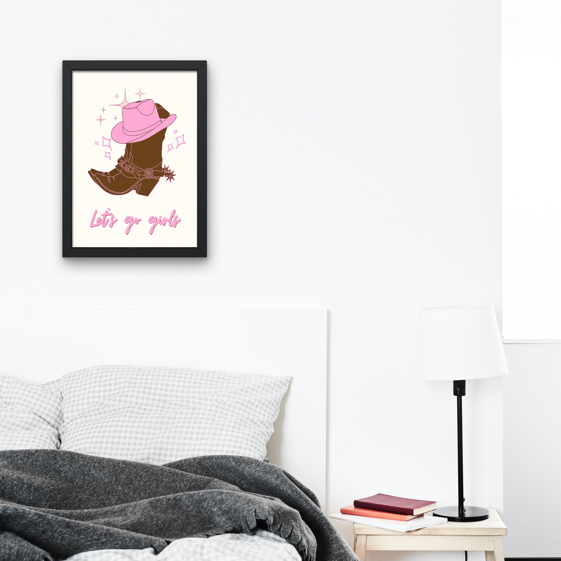 Preppy Aesthetic Gallery Wall Mix Set of 6 DIGITAL DOWNLOAD, Blue pink wall art, Hearts Cocktail Van Gogh Starry Night Cowgirl Matisse Print