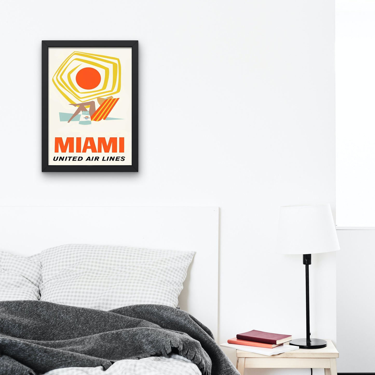 Vintage Miami Travel Poster PRINTABLE, Miami art print, Travel Art Print, Florida Poster, Preppy posters, Famous places, Retro travel poster