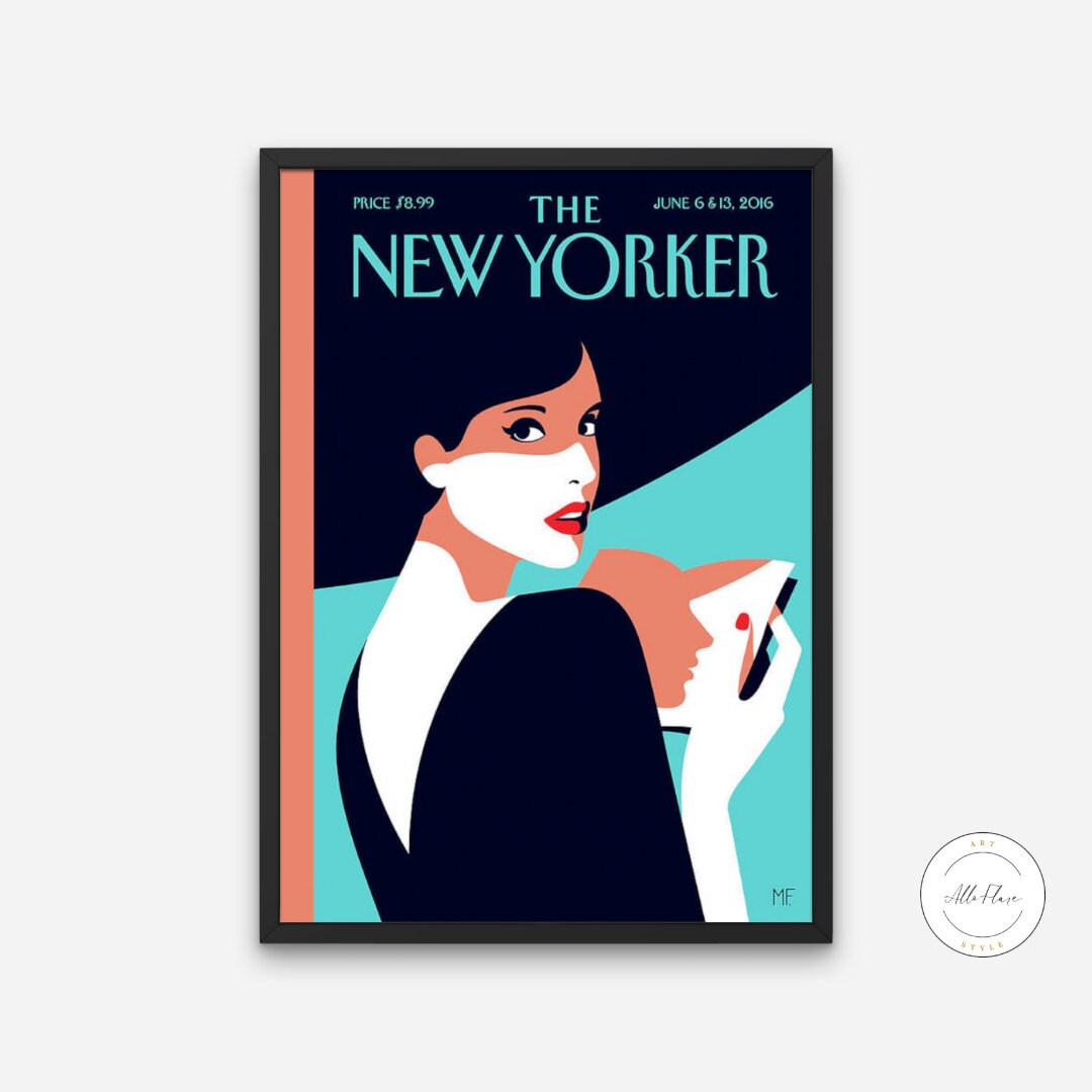 The New Yorker Lady Wearing Hat Page Turner June 2016 edition PRINTABLE ART, The New Yorker Magazine Print, Trendy Magazine Art, Glam decor | Posters, Prints, & Visual Artwork | art for bedroom, art ideas for bedroom walls, art printables, bathroom wall art printables, bedroom art, bedroom pictures, bedroom wall art, bedroom wall art ideas, bedroom wall painting, Best of New Yorker, buy digital art prints online, buy digital prints online, canvas wall art for living room, classy bathroom wall art, classy wa