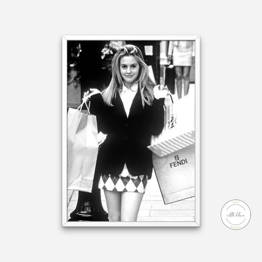 Cher Horowitz Clueless Poster DIGITAL DOWNLOAD ART PRINTS, Pop Culture Art Print, Black & White Prints, Movie/Show Poster Wall Art, Pop Art, Glam Décor | Posters, Prints, & Visual Artwork | 90s art, art for bedroom, art ideas for bedroom walls, art printables, art prints black and white, artwork printable, bathroom wall art printables, bedroom art, bedroom pictures, bedroom wall art, bedroom wall art ideas, bedroom wall painting, Black and White, black and white art print, black and white art prints, black 