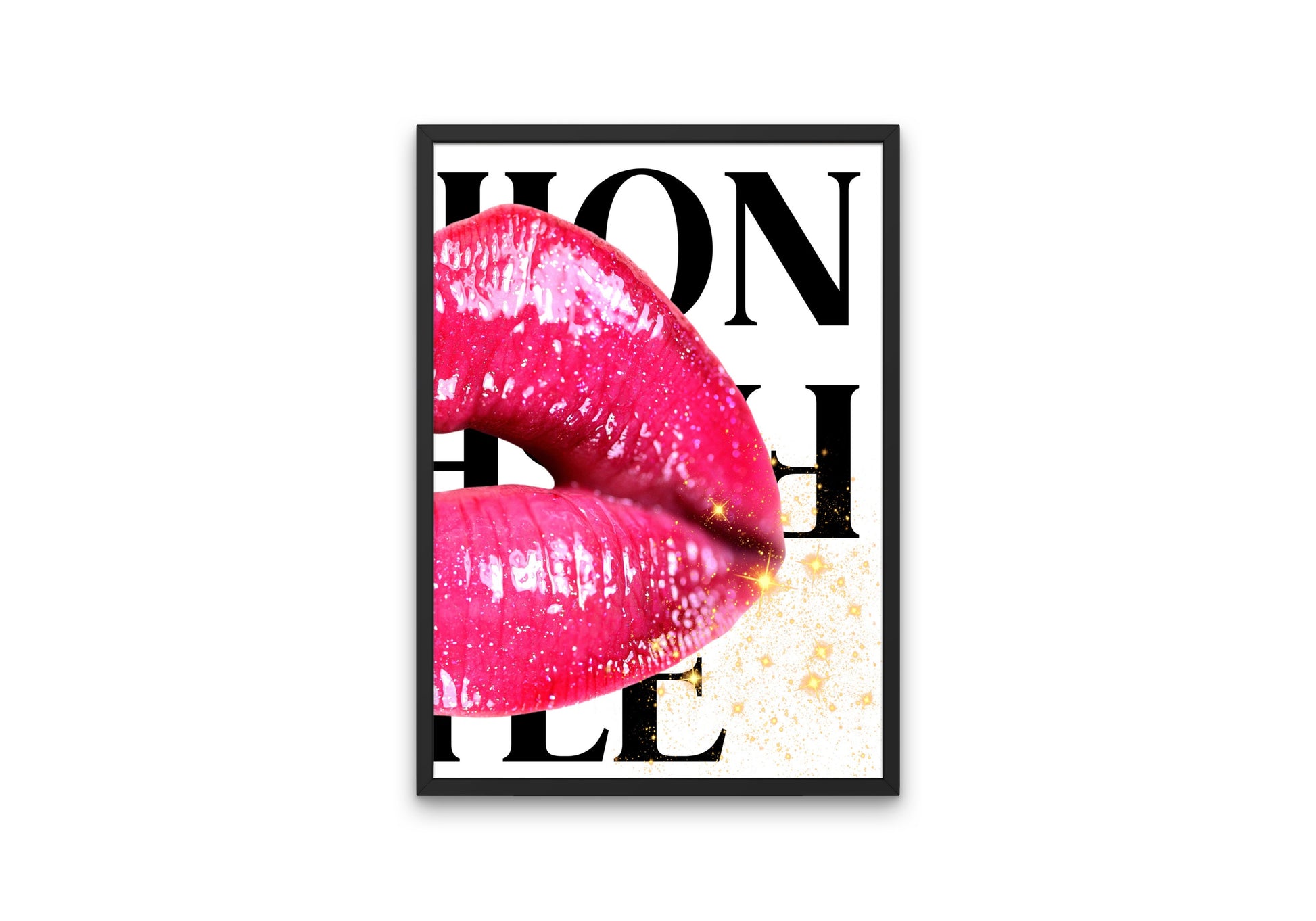 Fashion Style Lip Print Set of 2 INSTANT DOWNLOAD, Fashion posters printable, Fashion gifts for her, glam wall art, Lip wall art, Glam décor