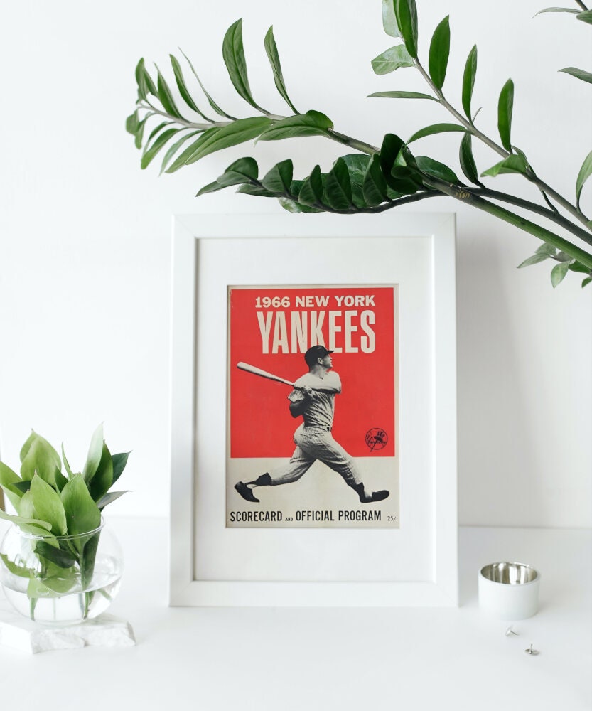 Baseball Poster INSTANT DOWNLOAD, New York Yankees Vintage Poster, Baseball Decoration, Sport Print, Baseball Gift Ideas, Baseball Printable