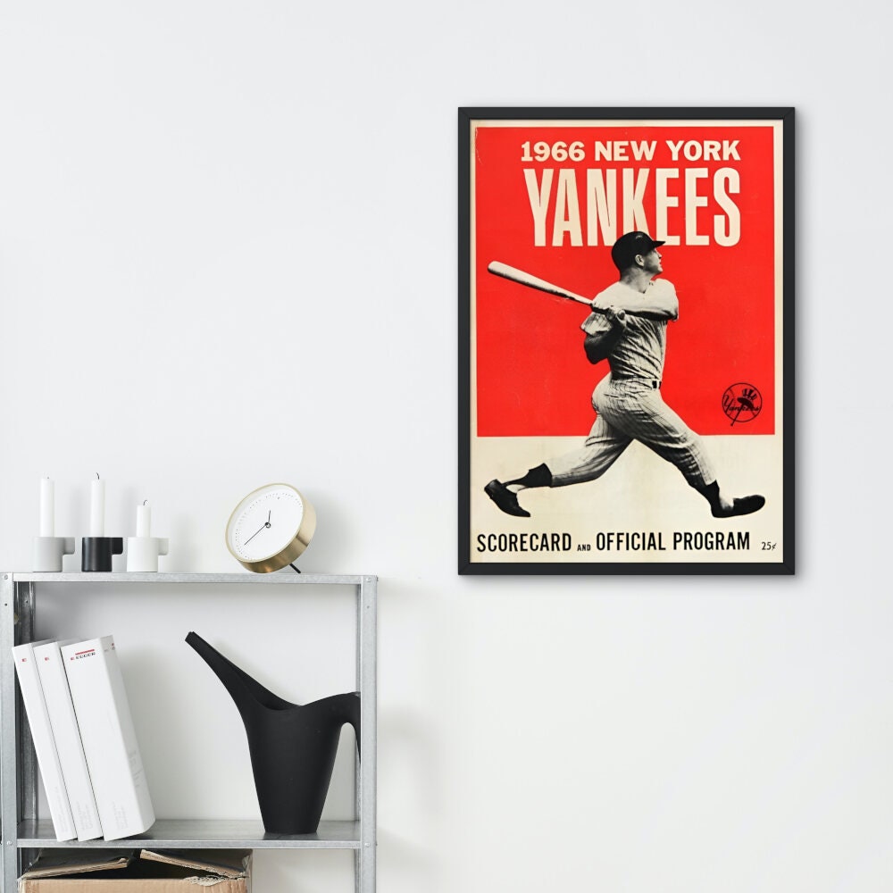 Baseball Poster INSTANT DOWNLOAD, New York Yankees Vintage Poster, Baseball Decoration, Sport Print, Baseball Gift Ideas, Baseball Printable