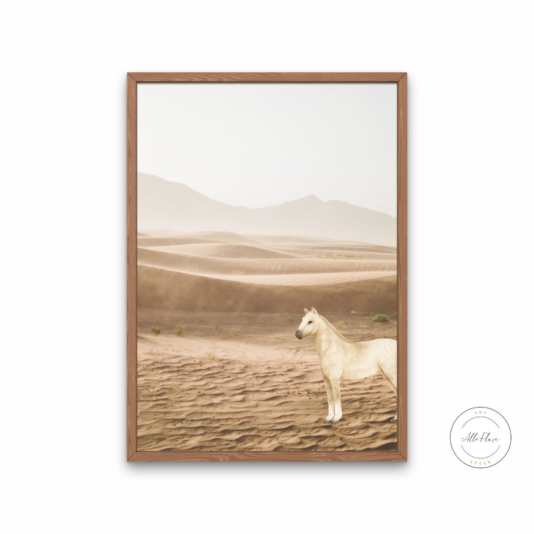 Horse in the Desert DIGITAL ART PRINT, Arizona Wall Art, American Rustic Country Art, Ranch Cowboy Decor, country style, Country Animal Print | Posters, Prints, & Visual Artwork | arizona print, art for bedroom, art ideas for bedroom walls, art printables, bathroom wall art printables, bedroom art, bedroom pictures, bedroom wall art, bedroom wall art ideas, bedroom wall painting, buy digital art prints online, buy digital prints online, canvas wall art for living room, contemporary farmhouse decor, country 