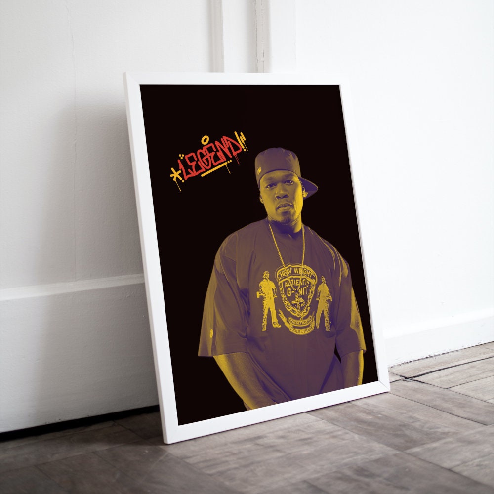 50 Cent Legend Poster INSTANT DOWNLOAD, Hypebeast, Urban art print, Hip hop lifestyle, Graffiti poster, 90s hip hop poster, Rapper poster