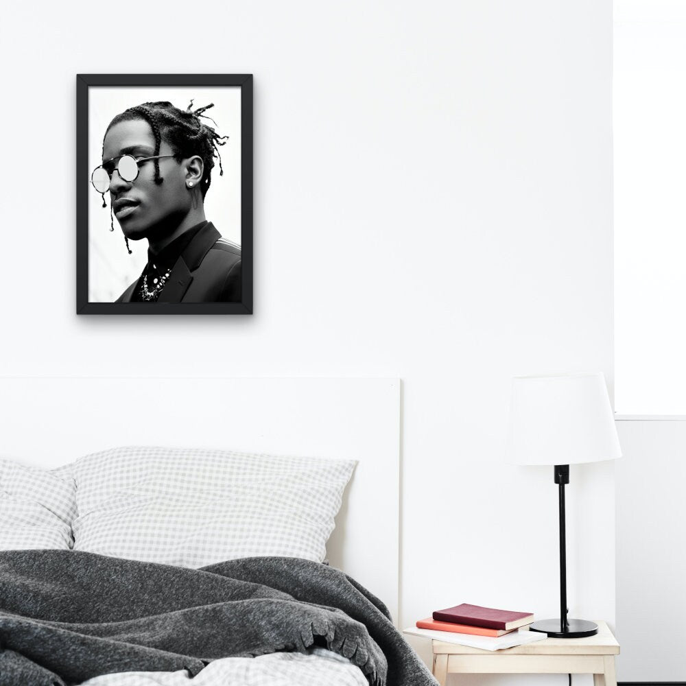 Luxury Fashion ASAP Rocky Poster DIGITAL PRINT, Designer Wall Art, Printable Luxury Fashion Wall Art, Hypebeast Poster, Black & White Décor