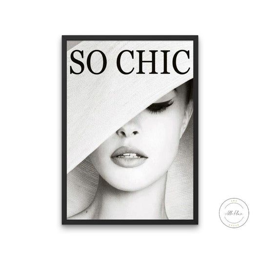 So Chic Luxury Fashion Poster PRINTABLE ART, Vintage Magazine Art Cover, Glamour Art, Luxury Fashion Wall Art, Black & White Wall Decor, Bardot | Posters, Prints, & Visual Artwork | art for bedroom, art ideas for bedroom walls, art printables, art prints black and white, bathroom wall art printables, bedroom art, bedroom pictures, bedroom wall art, bedroom wall art ideas, bedroom wall painting, black and white art print, black and white art prints, black and white art wall, black and white bathroom wall art