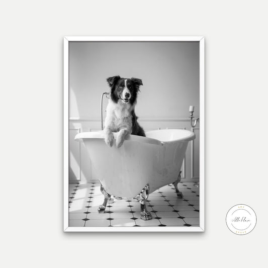 Dog in Bathtub Black and White DIGITAL ART PRINT, Pets in Bubble Bath, Bathroom Art Print, black & white glam decor, Cat Dog Gift, Funny artwork | Posters, Prints, & Visual Artwork | animal in bath tub, animals in bathtubs, art for bedroom, art ideas for bedroom walls, art printables, art prints black and white, bath wall art, bathroom wall art printables, bedroom art, bedroom pictures, bedroom wall art, bedroom wall art ideas, bedroom wall painting, black and white, black and white art print, black and whi