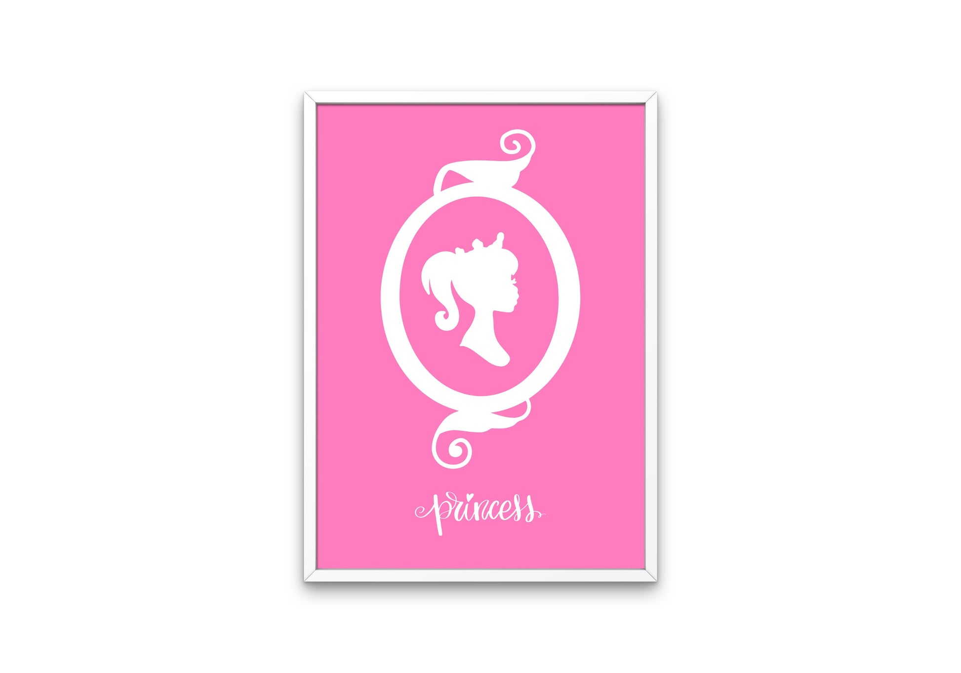 Pink Princess Poster INSTANT DOWNLOAD, Hot Pink Wall Art, Preppy Poster, Y2K Aesthetic Print, Girly Wall Art, Princess decorations, bougie