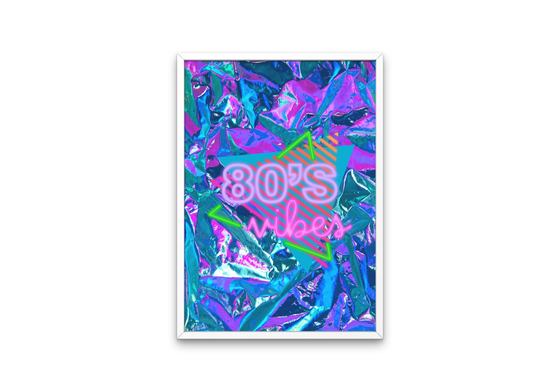 Neon 80's Vibes DIGITAL PRINT, Bright Colorful Prints, Neon Lights, 80s poster, Abstract neon art, 80s nostalgia, 80s theme party, 80s theme