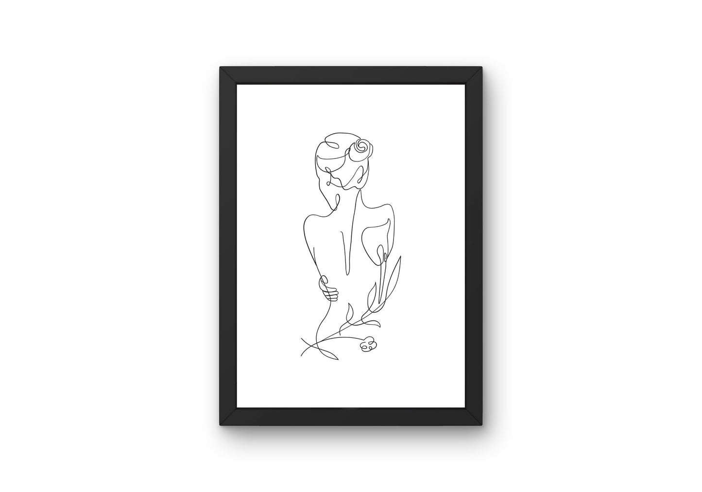 Black and White Woman Line Art Print INSTANT DOWNLOAD, female form art, continuous line art, line drawing print, Fashion Posters, Glam Decor