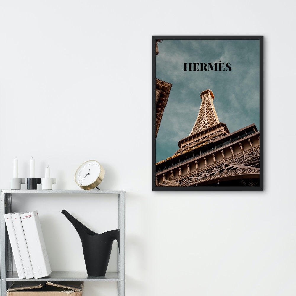 Luxury Fashion Wall Art DIGITAL PRINT, Designer Poster, Paris wall art, fashion editorial, Glam wall art, hypebeast poster, Eiffel Tower