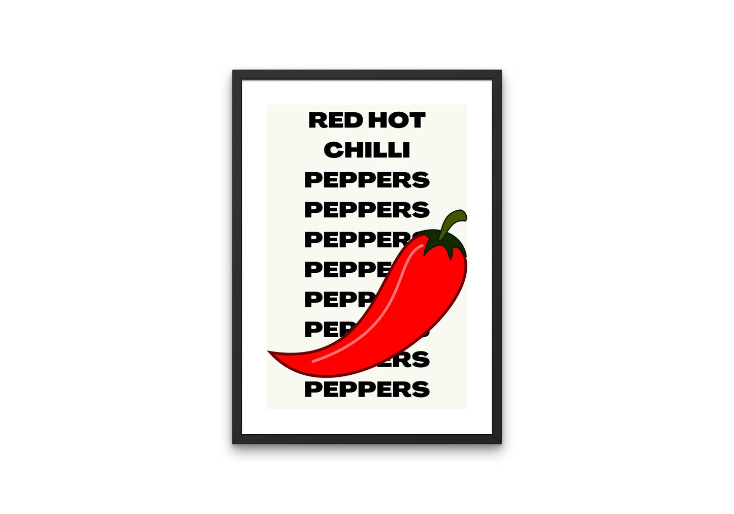 Red Hot Chili Peppers Poster INSTANT DOWNLOAD, Alternative Rock, Music Wall Decor, Music Poster, 90s decor, chili peppers, rock roll poster