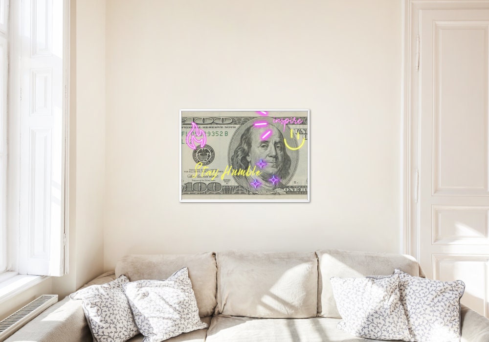 Stay Humble Money Poster INSTANT DOWNLOAD, Urban Street Art Print, bad and boujee, Hypebeast Poster, Horizontal Poster, graffiti wall art