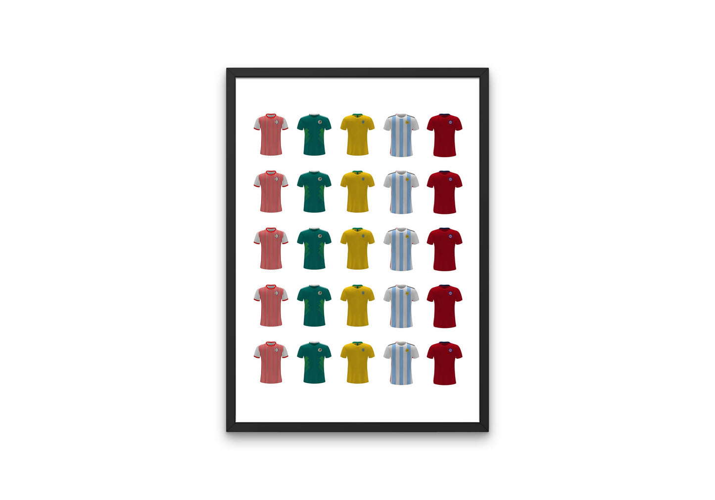 Soccer Jerseys Poster INSTANT DOWNLOAD, Latin American Football Jerseys, Soccer wall decor, Sport prints, World cup poster, Football Poster