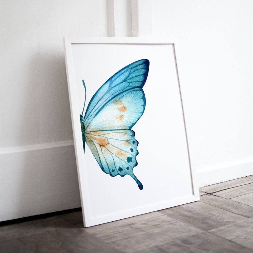 Two Butterfly Paintings on Canvas authentic - 21x10