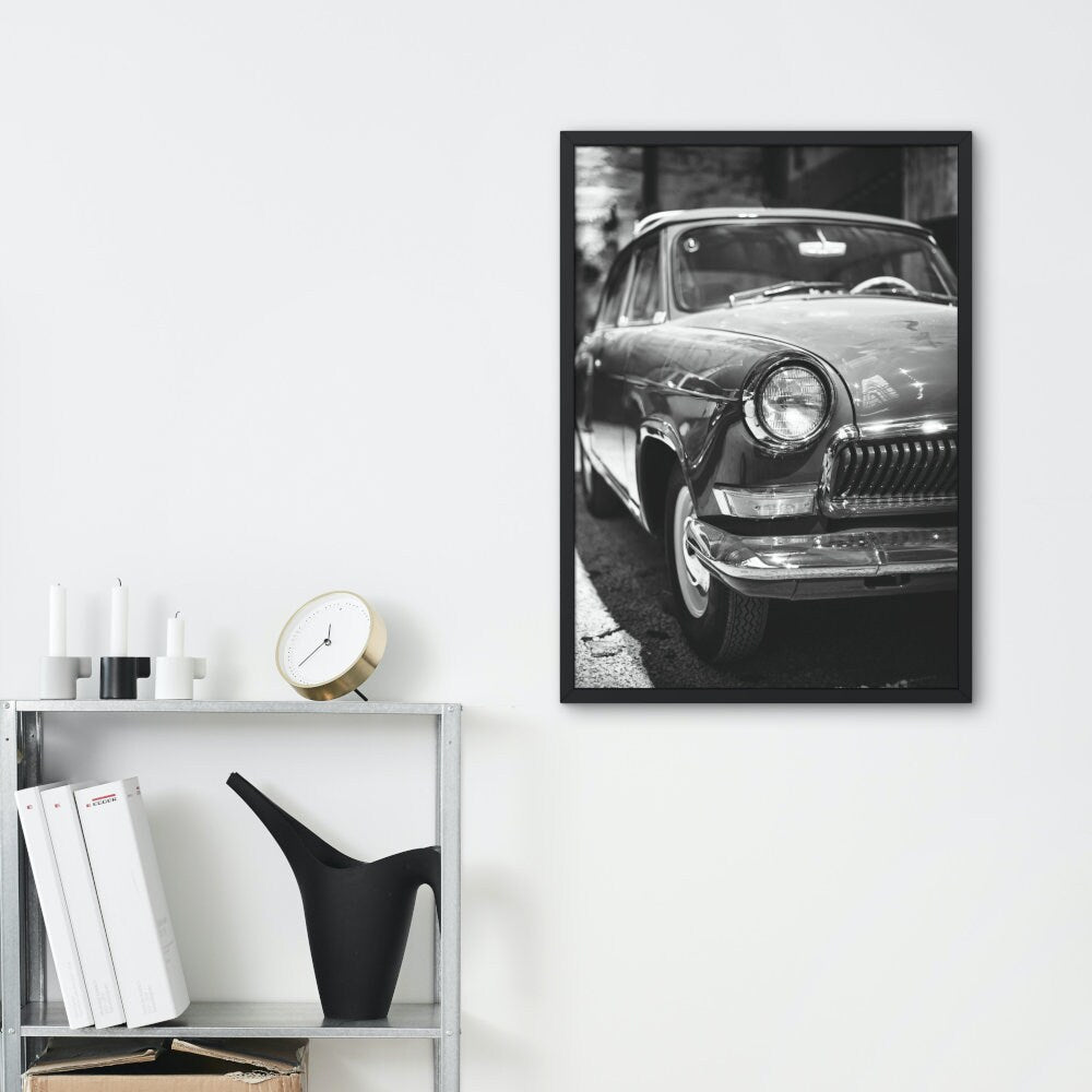 Retro Black & White Fashion Gallery Wall Set of 7 INSTANT DOWNLOAD, Classic Car Poster, Designer wall art, Old Hollywood, Vintage Glamour