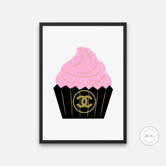 Designer Cupcake Wall Art DIGITAL ART PRINTS, Designer Wall Art Download, Fashion art, cake balloon poster, glam décor, black and gold, preppy | Posters, Prints, & Visual Artwork | aesthetic preppy room decor, art for bedroom, art ideas for bedroom walls, art printables, bathroom wall art printables, bedroom art, bedroom pictures, bedroom wall art, bedroom wall art ideas, bedroom wall painting, buy digital art prints online, buy digital prints online, candy poster, canvas wall art for living room, cool hype