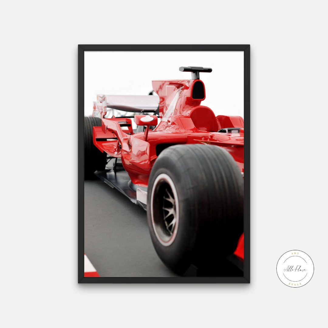 Formula 1 Race Car Poster INSTANT DOWNLOAD, Race Sports Car, Luxury Fashion Wall Art, Car Photo, Sport Automotive Décor, car enthusiast gift