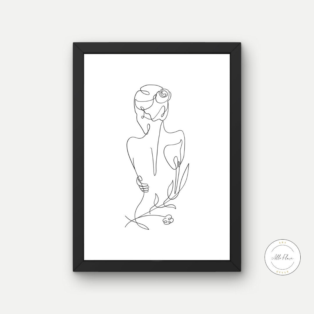 Black and White Woman Line Art Print DIGITAL DOWNLOAD ART PRINTS, female form art, continuous line art, line drawing print, Fashion Posters, Glam Decor | Posters, Prints, & Visual Artwork | art for bedroom, art ideas for bedroom walls, art printables, art prints black and white, artwork printable, bathroom wall art printables, bedroom art, bedroom pictures, bedroom wall art, bedroom wall art ideas, bedroom wall painting, Black and White, black and white art print, black and white art prints, black and white