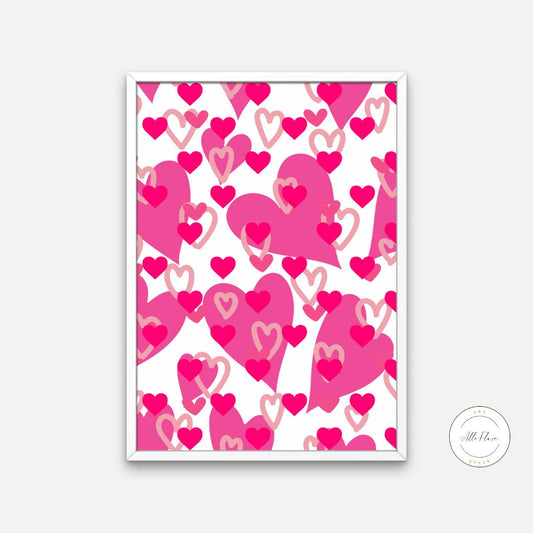 Pink heart preppy wall art DIGITAL ART PRINT, preppy room decor, girly wall art, heart print, y2k poster, college dorm decor, pink preppy art | Posters, Prints, & Visual Artwork | art for bedroom, art ideas for bedroom walls, art printables, bathroom wall art printables, bedroom art, bedroom pictures, bedroom wall art, bedroom wall art ideas, bedroom wall painting, buy digital art prints online, buy digital prints online, canvas wall art for living room, digital art for print, digital art for printing, digi